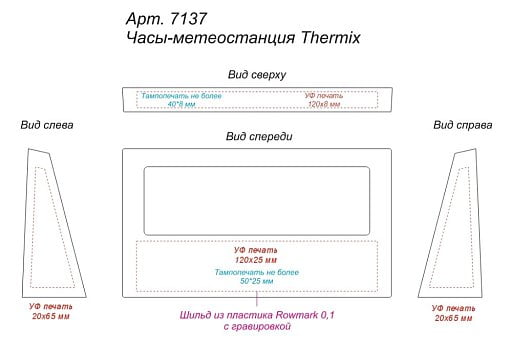 Часы метеостанция Thermix