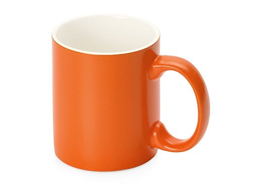 Матовая кружка Марко базовой формы, цветная снаружи, белая внутри