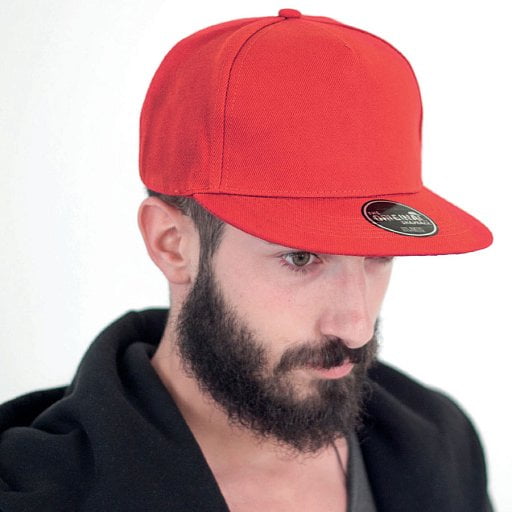 Бейсболка  SNAP FIVE  5 клиньев, плоский козырек, пластиковая застежка пвх