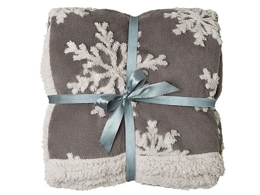 Плед Snowflake новогодний