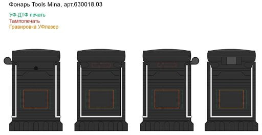 Фонарь Tools Mina с вентилятором
