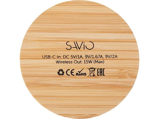 Беспроводное зарядное устройство с подсветкой лого Reedia S3