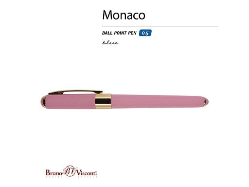 Ручка пластиковая шариковая Monaco, 0,5мм, синие чернила