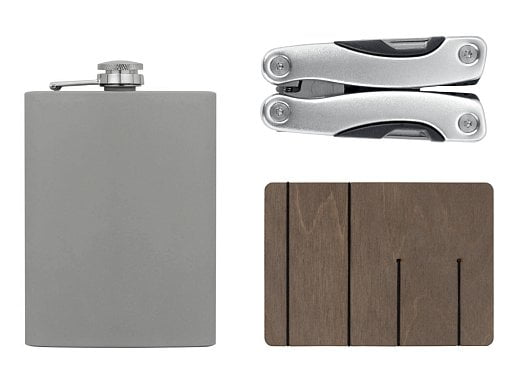 Набор с мультитулом и фляжкой Путешественник 2.0