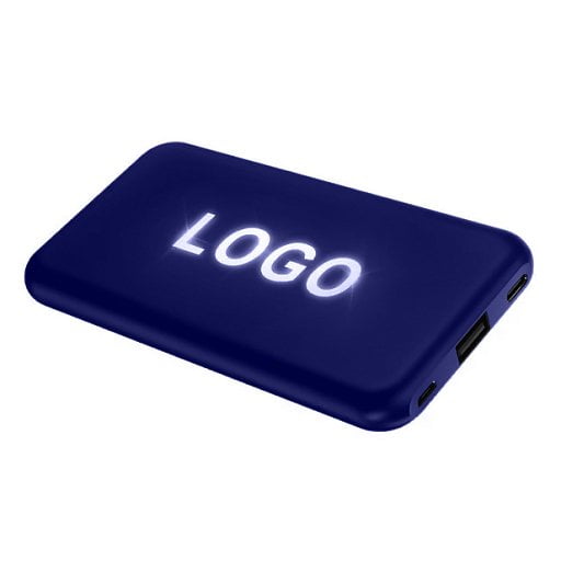Внешний аккумулятор Kugo, 10000 mAh с подсветкой гравировки