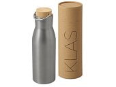 Вакуумная термобутылка с бамбуковой крышкой Klas, 500 мл
