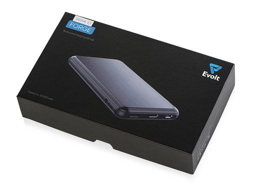 Внешний аккумулятор Forge v.2, металл, 10000 mah