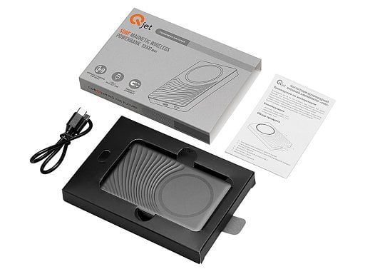 Магнитный беспроводной внешний аккумулятор, QC/PD Сёрф, 10000 мАч