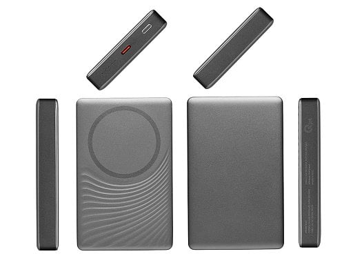 Магнитный беспроводной внешний аккумулятор, QC/PD Сёрф, 10000 мАч