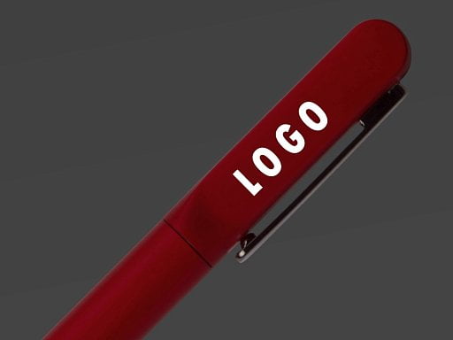 Металлическая шариковая ручка со светящимся логотипом Illuminata