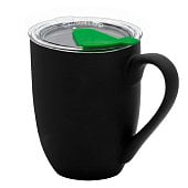 Кружка с крышкой Velvet Duo, софт тач