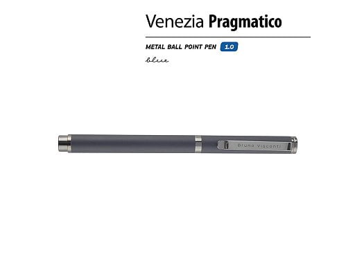 Ручка металлическая шариковая Venezia Pragmatico софт тач
