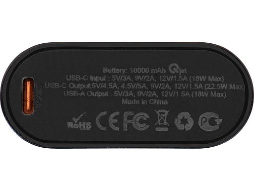 Внешний аккумулятор с QC/PD Qwik, 10000 mah