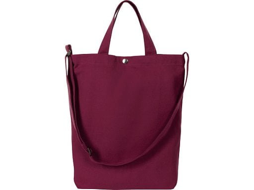 Сумка Helfer из хлопка на кнопке с регулирующейся лямкой