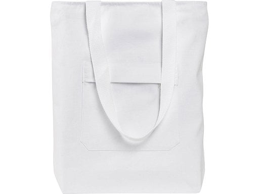 Сумка на молнии Zipper из хлопка 280 г/м2 c карманом на молнии спереди