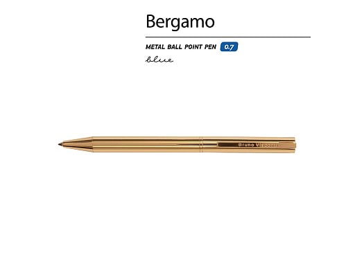 Ручка металлическая шариковая Bergamo