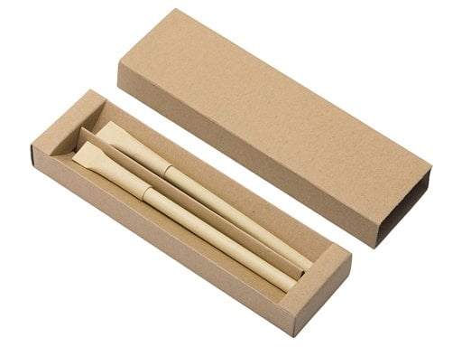 Набор из ручки и вечного карандаша из переработанной бумаги Recycled Duo