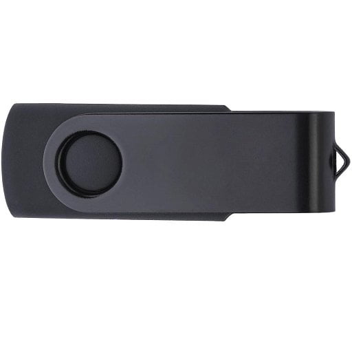Флеш накопитель USB 2.0 Twister, пластик Софт Тач/металл