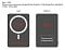 Магнитный внешний аккумулятор Quantum с беспроводной зарядкой (15W), 10000 Mah