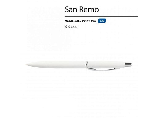Ручка металлическая шариковая San Remo, 1,0мм