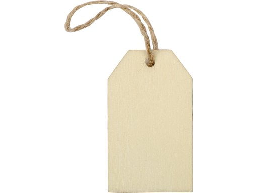 Свеча из вощины с деревянным ярлыком