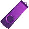 Флеш накопитель USB 2.0 Twister Assembly 16GB, пластик Софт Тач/металл