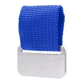 Металлический шильд с цветным ремешком