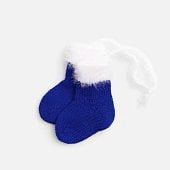 Подвеска на елку Вьюжка, носочки