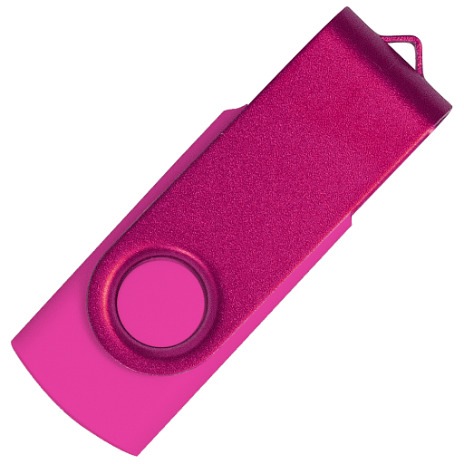 Флеш накопитель USB 2.0 Twister Assembly 16GB, пластик Софт Тач/металл