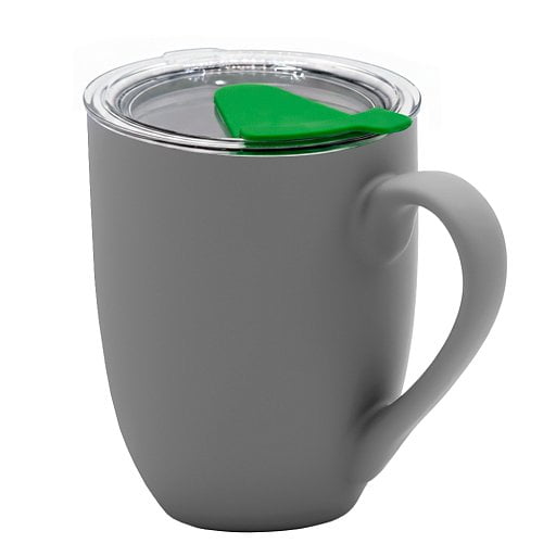 Кружка с крышкой Velvet Duo, софт тач