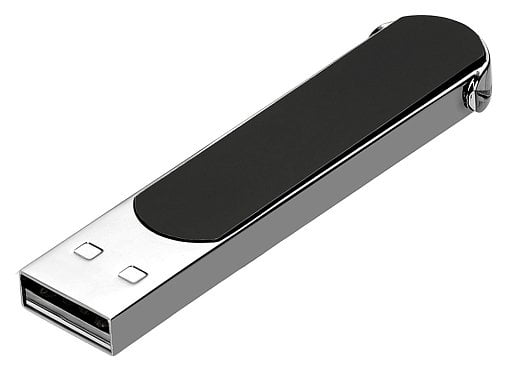 Металлическая ручка с флешкой на 16 Гб и светящимся логотипом Patronus