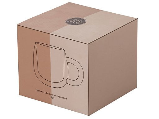 Кружка с двойными стенками с широкой ручкой Fog