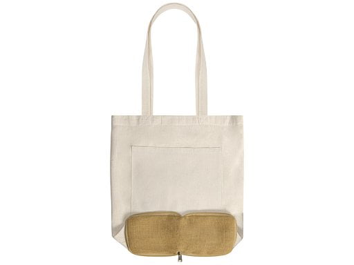 Складная сумка Jute из джута и хлопка