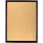 Плакетка Plaque, большая, вишня с золотистым шильдом