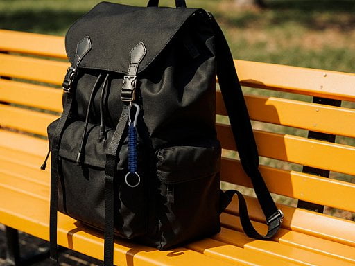 Брелок-веревочка Austere с карабином и кольцом