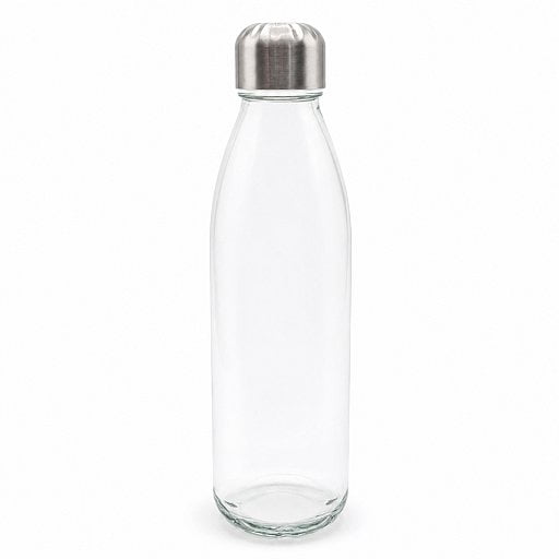 Бутылка стеклянная с манжетой и держателем Glassy