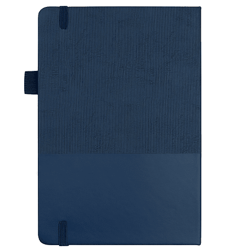 Блокнот А5 Burnie, в твердой обложке c резинкой и петлей для ручки в линейку