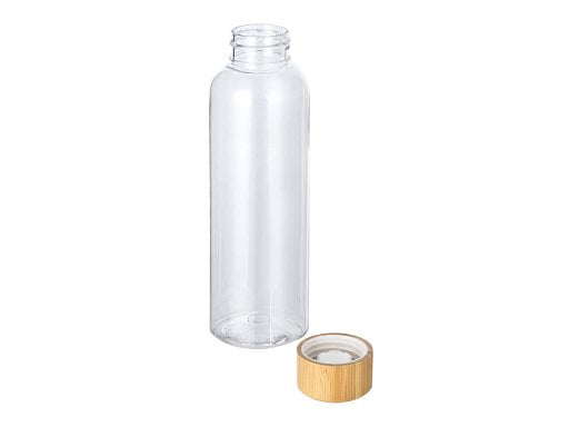 Бутылка из переработанного пластика «Kato Bamboo» с бамбуковой крышкой, 500 мл