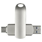 Флеш накопитель USB 3.0 + TYPE C Cupertino, металл, 32 GB