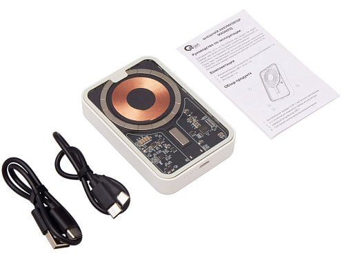 Беспроводной магнитный внешний аккумулятор с QC\PD MagnifIQ, 10000 мАч, 15 Вт