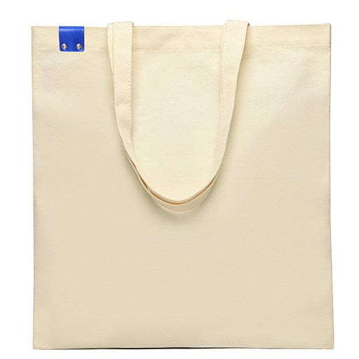 Сумка для покупок IVORY 325 г/м2 с PU нашивкой