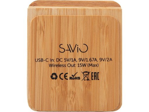 Беспроводное зарядное устройство 2-в-1 с подсветкой лого Reedia S4