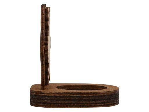 Подсвечник деревянный Снежинка