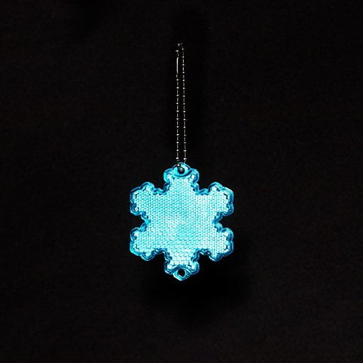 Пешеходный светоотражатель с цепочкой Снежинка