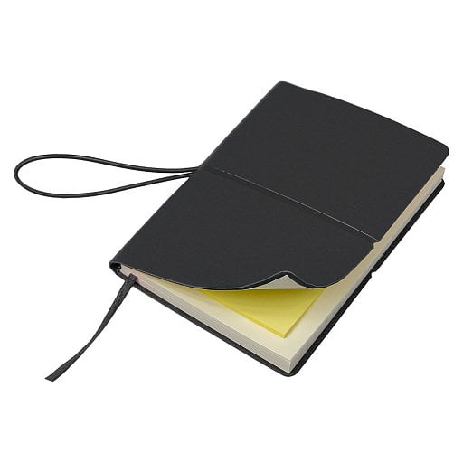 Блокнот А6 Van Diemen, со стикерами, в гибкой обложке c резинкой в линейку