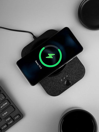 Кружка с подогревом и беспроводной зарядкой dualBase plus