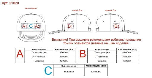 Бейсболка с прямым козырьком Los Angeles