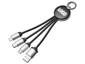 Кабель 3-в-1 с подсветкой лого Ion mini