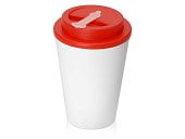 Пластиковый стакан Take away с двойными стенками и крышкой с силиконовым клапаном, 350 мл