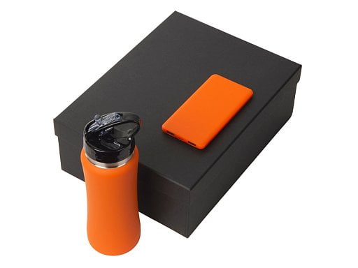 Подарочный набор с бутылкой для воды и повербанком С1, 5000 mAh